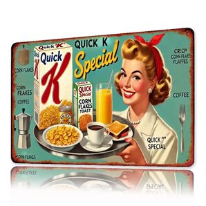 ケロッグ Kellogg's ⑩ 金属ブリキ看板 アメリカン雑貨 アメリカンダイナー