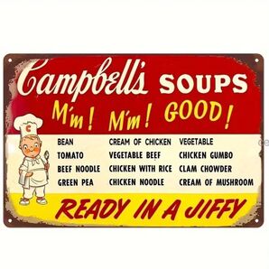 キャンベルスープ ② Campbell's Soup 金属ブリキ看板 アメリカン雑貨 USA