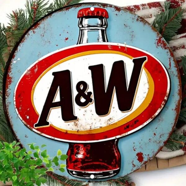 A&W ルートビア ⑩ Root Beer エンダーブリキ看板 アメリカン雑貨 世田谷ベース USA