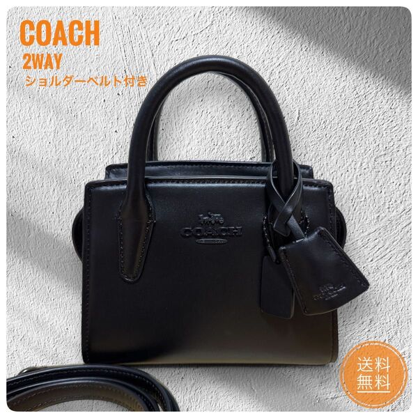 極美品 COACH 2way ショルダーバッグ アンドレアキャリーオール ミニ