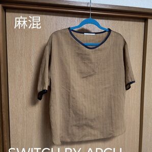 SWITCH BY ARCH 麻混 ブラウス シャツ