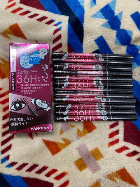 【未使用品】YANQINA 36H耐久 【未使用品】YANQINA 36H耐久 アイライナー ブラック 12本