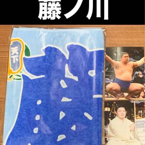 大相撲 ★ 藤ノ川 ★ のぼり風力士タオル<新品> & おまけ付き
