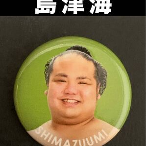 大相撲 ★ 島津海 ★ 国技館すも〜る非売品/限定力士缶バッジ <未使用品 >
