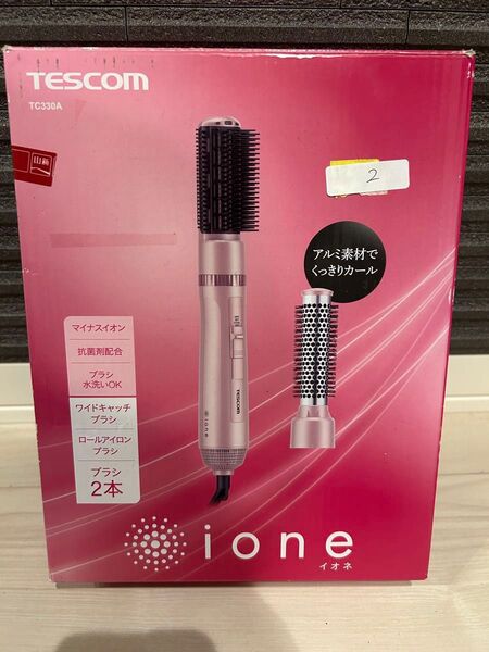 美品 TESCOM マイナスイオンヘアアイロンブラシ TC330A