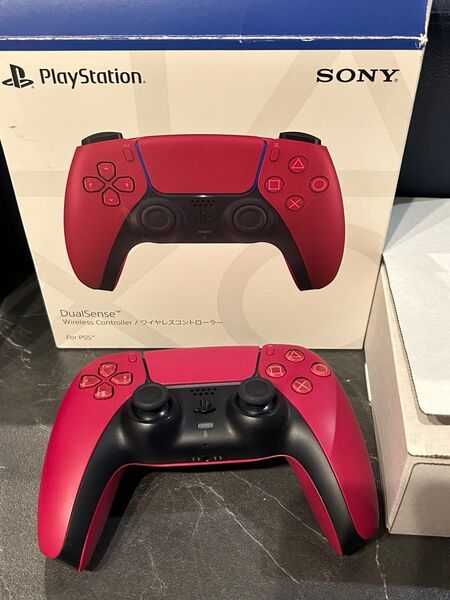 PlayStation5 DualSense ワイヤレスコントローラー CFI-ZCT1J02 PS5 箱付きコズミックレッド