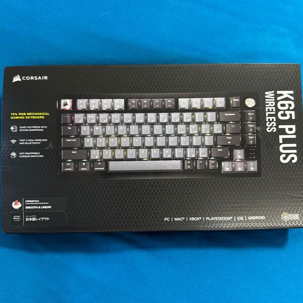 CORSAIR K65 PLUS WIRELESS ワイヤレスゲーミングキーボード 赤軸 日本語配列