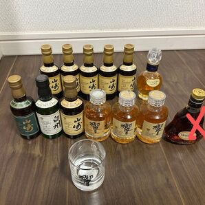 SUNTORY WHISKY 響/山崎 10年/山崎 12年/白州 12年 まとめて12本 ミニボトル