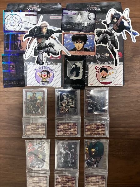 まとめ売り 一番くじ 進撃の巨人 壁の外の世界 E賞 F賞 アクリルスタンド アクスタ G賞 ステッカー