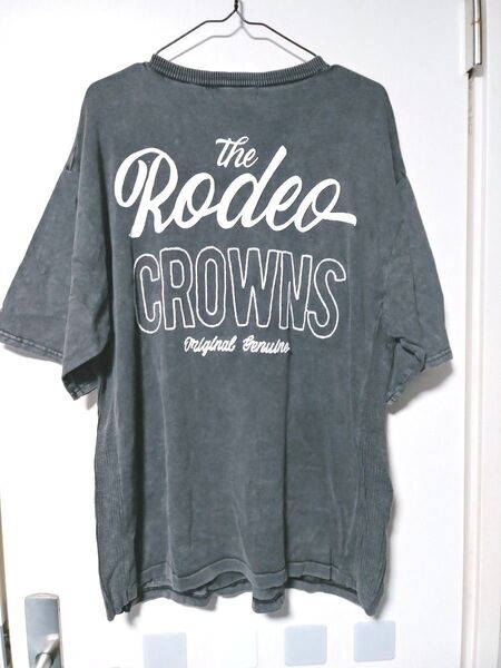 RODEO CROWNS オーバーサイズTシャツ グレー ヴィンテージ 半袖Tシャツ