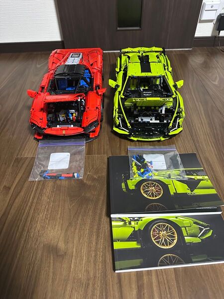 LEGO テクニック ランボルギーニ シアンFKP 37 & フェラーリ2台セット