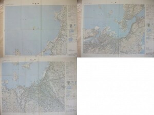 地図　九州　福岡　1/5万　3枚　昭和47,49年　国土地理院　小倉　津屋崎　福岡