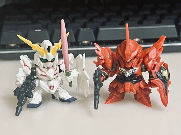 ガシャポン戦士 RX-0 ユニコーンガンダム、シナンジュ GUNDAM