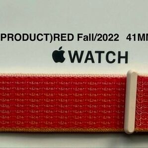 Apple Watch 純正バンド 41mm (PRODUCT)RED スポーツループ Fall/2022 MPL83FE/A