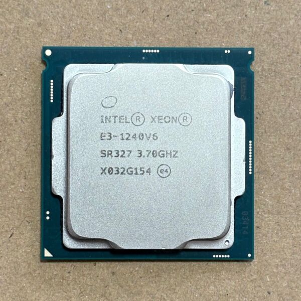 Intel インテル CPU Xeon E3-1240 V6 SR327 3.7GHz 4C8T LGA1151 動作確認済み