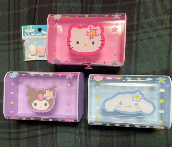 サンリオ ハローキティ シナモロール クロミ カオハナ ファンシーケース 小物入れ 指サック 雑貨 収納