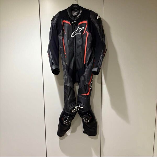 アルパインスターズ GP プラス カモ レザースーツ MFJ公認