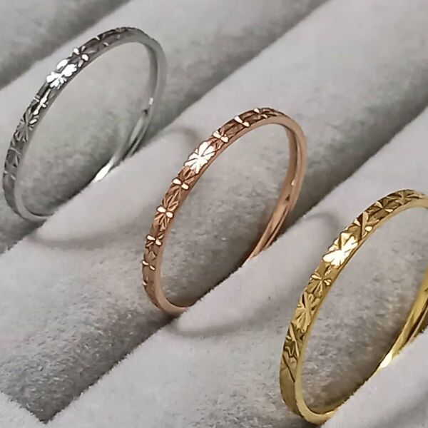ステンレスリング プラチナカットリング 指輪 リング ピンキーリング サージカルステンレス アクセサリー 金属アレルギー対応