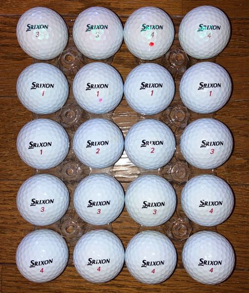 ロストボール SRIXON Z-STAR XV 20球 傷、汚れ有ります。写真でご確認の上、ご検討ください。