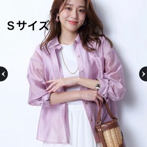 新品 ジャスグリッティー JUSGLITTY カラー シアーシャツ ピンク