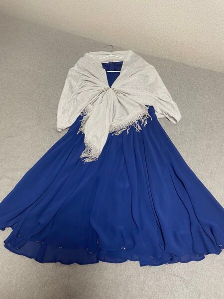 2点set パーティードレス ショール 結婚式 カラードレス 発表会 演奏会
