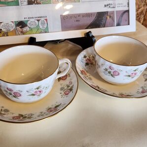 ミントン スプリングブーケ カップ&ソーサー 2客セット