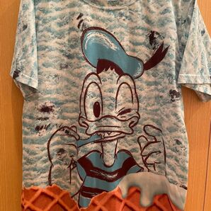 ディズニーリゾート ドナルド アイスクリーム Tシャツ Mサイズ