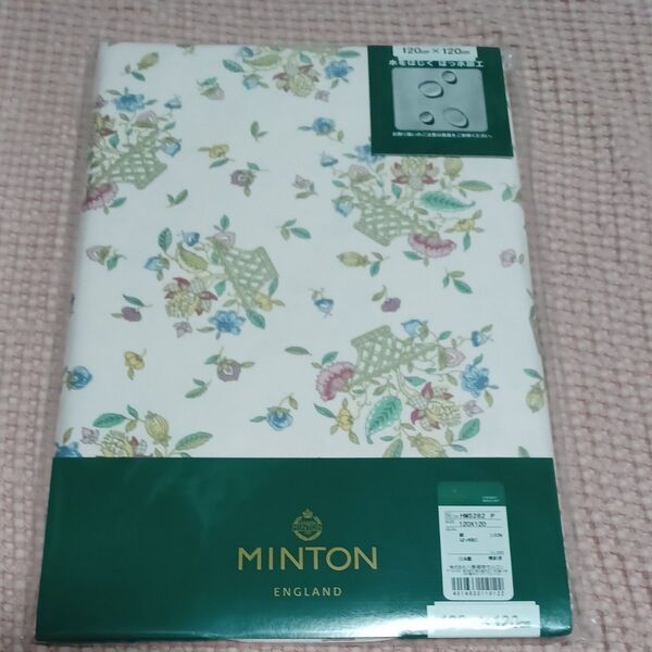 MINTON テーブルクロス 撥水加工 花柄 120×120cm 新品未使用 ピンク