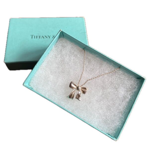 TIFFANY&Co. ティファニー リボン ネックレス シルバー925