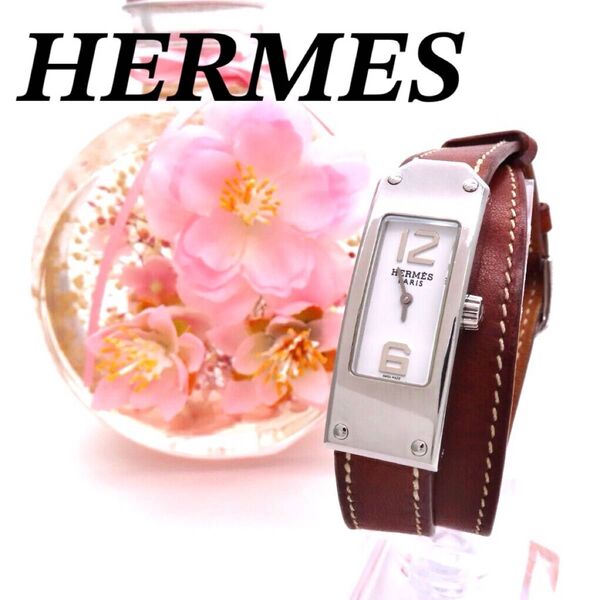 美品 KT1.210 ケリー2 HERMES エルメス 時計 ドゥブルトゥール