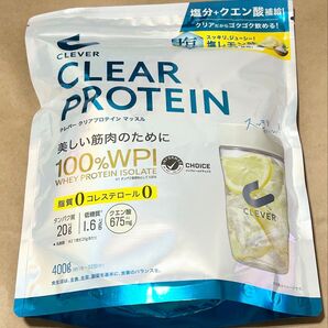 クレバー クリア プロテイン マッスル 塩レモン味 400g