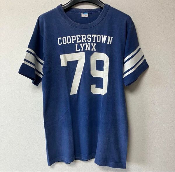 Champion チャンピオン フットボールTシャツ バータグ 70s ビンテージオリジナル