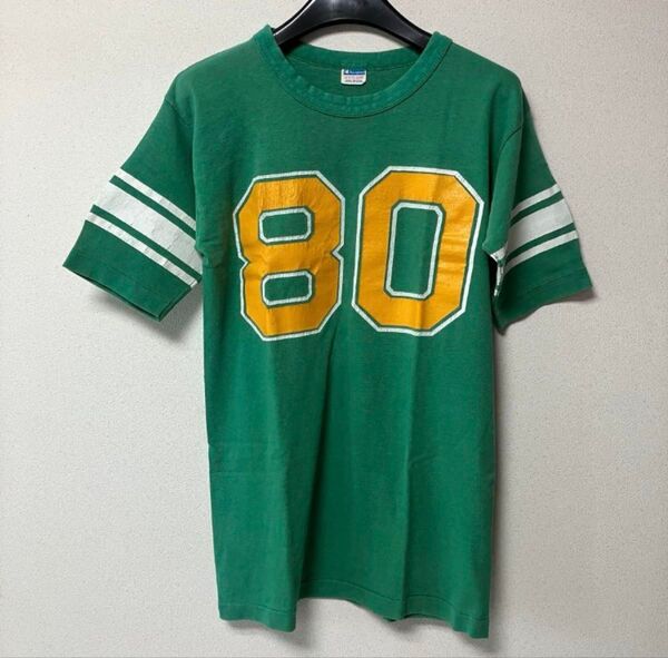Champion チャンピオン フットボールTシャツ バータグ 70s