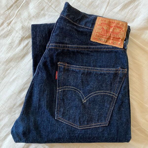 LEVIS LVC リーバイス 55501 501XX デニムジーンズ ビンテージ 日本製 復刻 レプリカ ギャラ入り濃紺