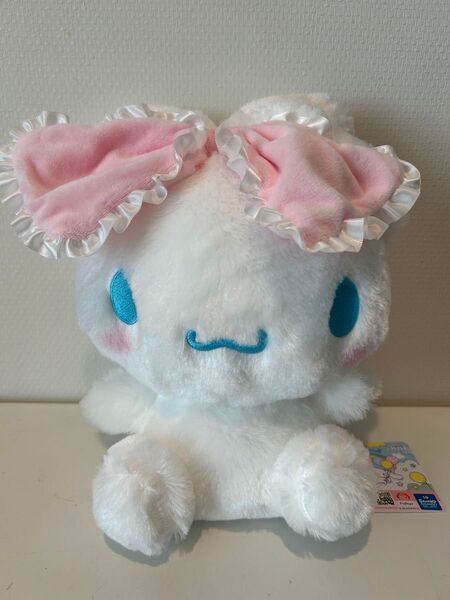 シナモロール 大きなリボン みみむすび BIG ぬいぐるみ ピンク