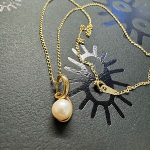 made in Italy 18k ネックレス 42cm パール