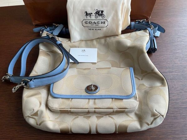 【coachコーチ】ショルダーバッグハンドバッグ2way シグネチャー