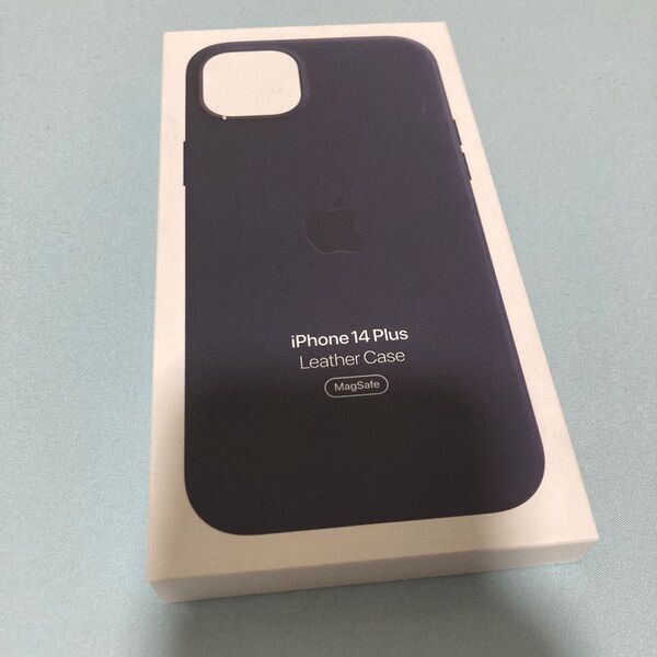 【未開封】Apple純正 iPhone 14 Plus MagSafe対応 レザーケース インク 未使用