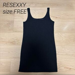 【超美品】RESEXXY リゼクシー ジャガードタンクミニワンピース