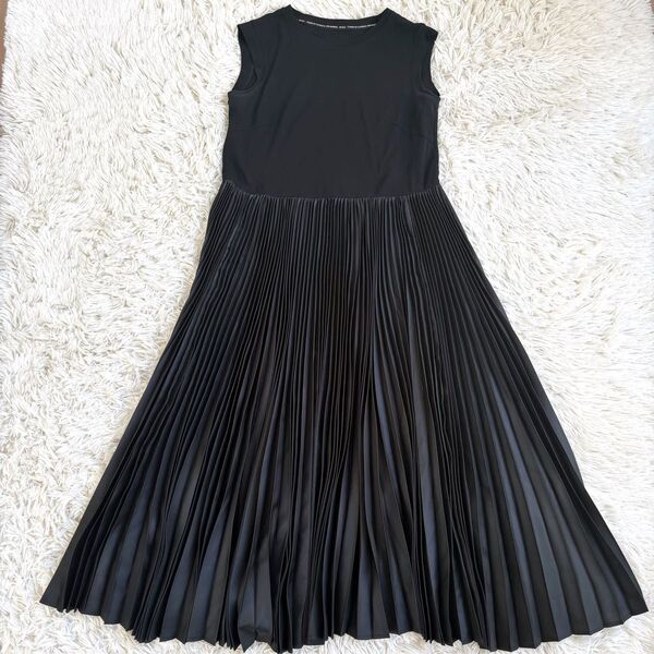 EPOCA LAMAGLIA IN CASA プリーツドレス ワンピース 黒 M