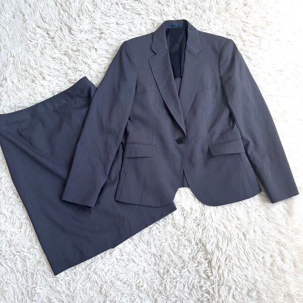 LES MUES プレミアムウォッシュ セットアップ ストライプ グレー M+S