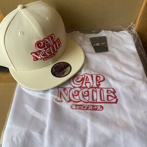 カップヌードルクエスト 2 ニューエラ コラボTシャツ&キャップセット