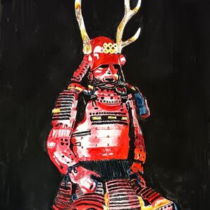 戦国武将手描きイラスト 真田幸村甲冑