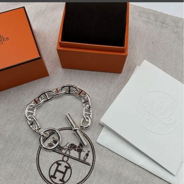 □エルメス□シェーヌダンクルTGM10コマシルバー925 【未使用品】HERMES ブレスレット男女兼用ユニセックス