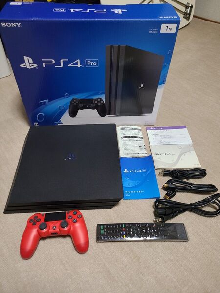 PS4 Pro CUH-7000B コントローラー リモコン付き 美品