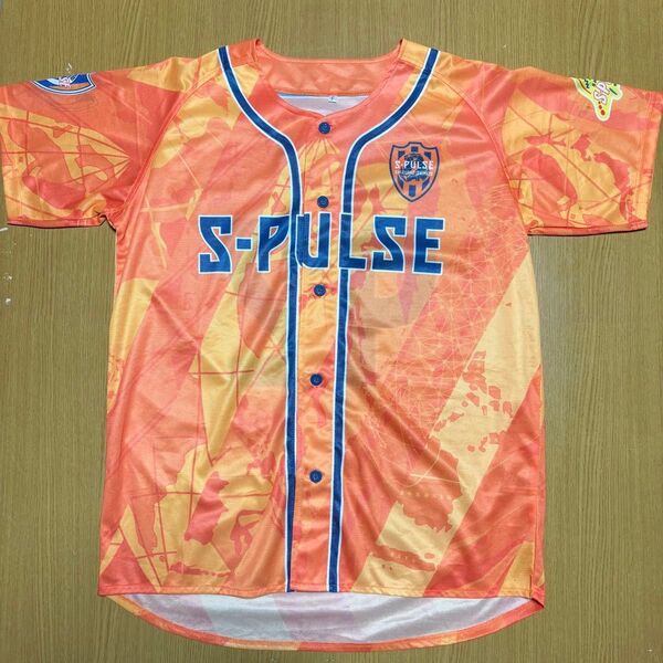 【美品】清水エスパルス 30周年記念 Jリーグ ベースボールシャツ ユニフォーム