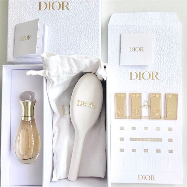 【新品未使用】Dior プラチナ会員限定 バースデーギフト 2025最新 ジャドール ヘアミスト ブラシ ポーチ ブックマーク