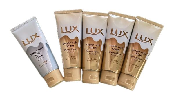 LUX(ラックス)スーパーシャイン モイスチャー70g×1本 スーパーシャイン ダメージリペア70g×4本