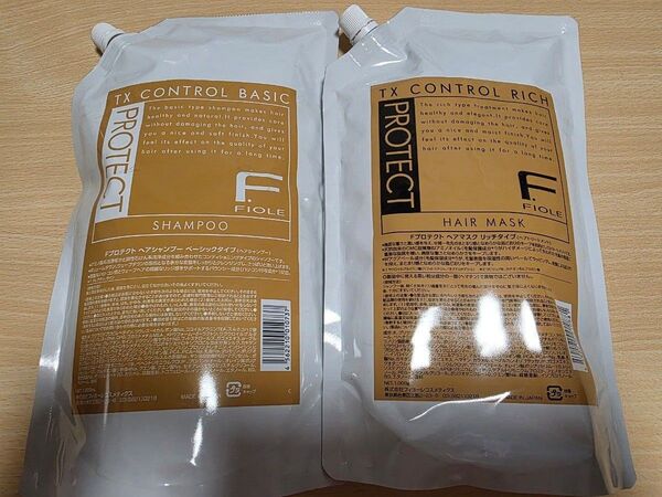 フィヨーレ Fプロテクト シャンプー ベーシック 1000ml ヘアマスク リッチタイプ1000g 詰め替えセット