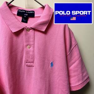 USED ★ 90s POLO SPORT ポロスポーツ ポロシャツ ピンク M POLO Ralph lauren ラルフローレン カントリー COUNTRY JEANS ジーンズ